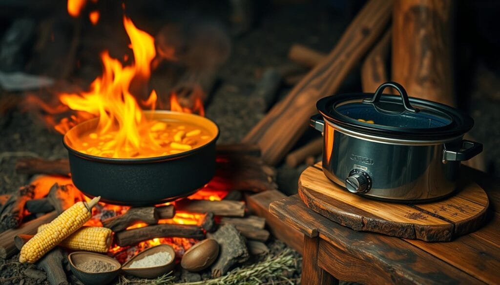 What ingredients make an authentic cowboy soup